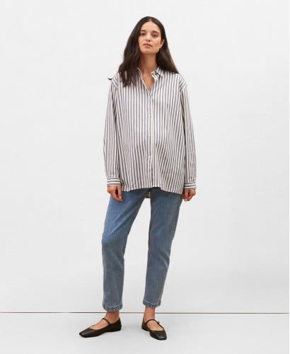 Juliette Cotton Pregnancy Striped Shirt