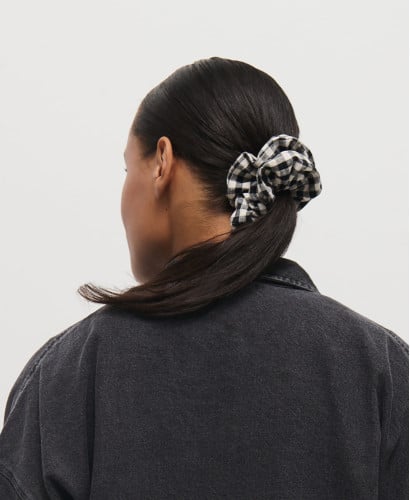 Maxi Chouchou Lin Vichy Noir