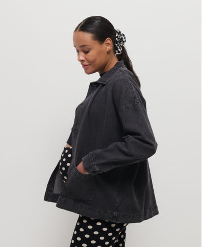 Maxi Chouchou Lin Vichy Noir