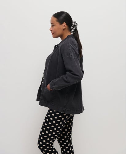 Maxi Chouchou Lin Vichy Noir