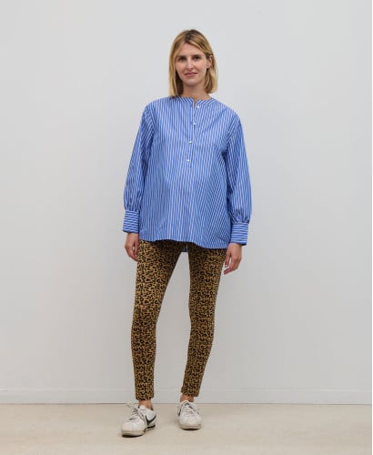 Blouse Popeline coton Coton Rayée Noa