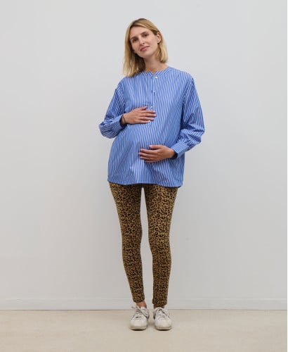 Noa Striped Cotton Poplin Blouse