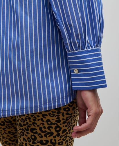 Blouse Popeline coton Coton Rayée Noa
