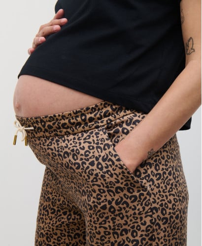 Schwangerschaftshose Tencel Leopard Maria