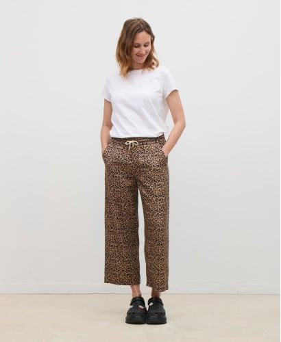 Schwangerschaftshose Tencel Leopard Maria