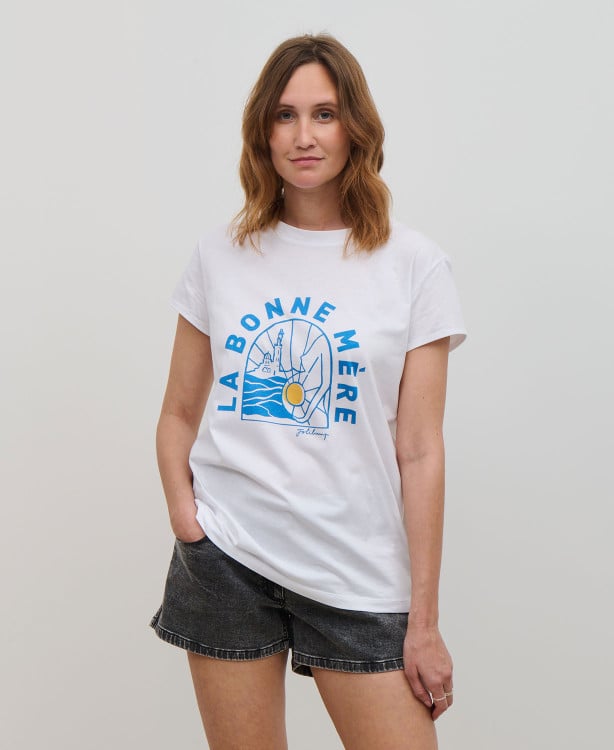 tshirt la bonne mere coton bio blanc