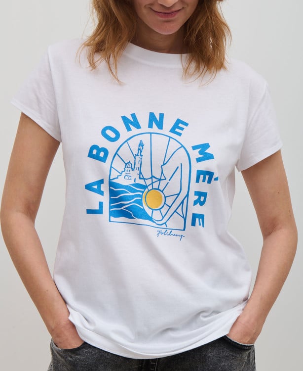 tshirt la bonne mere coton bio blanc