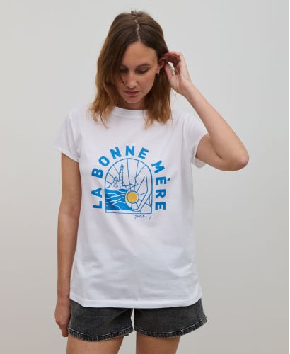 T-Shirt „La Bonne Mere“ aus Bio-Baumwolle Weiß