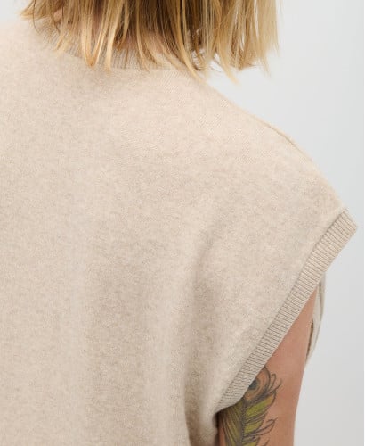 Robe Pull Laine Mérinos Beige Ada