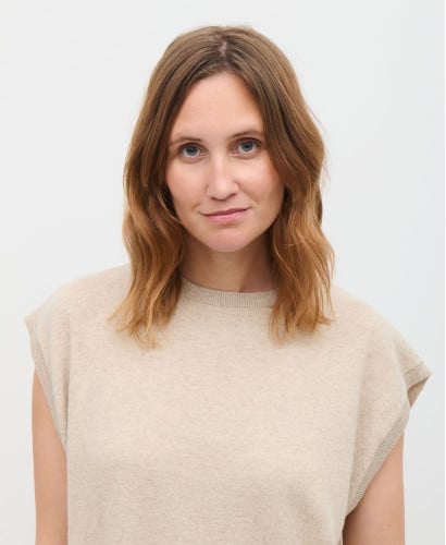 Ada Beige Wool Sweater Dress