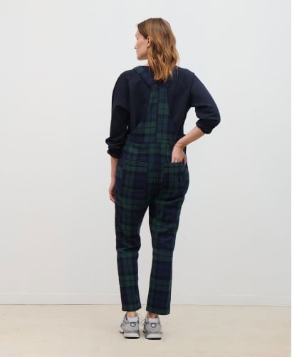 Arizona Check Cotton Flannel Overalls