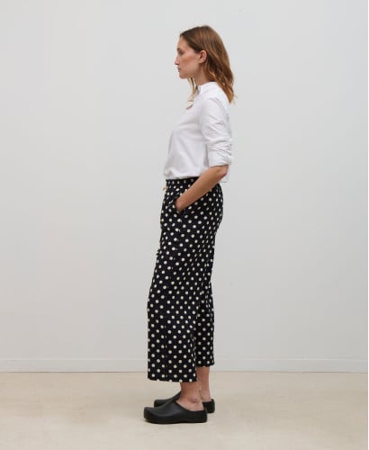 Pregnancy Trousers Polka Dots Cotton Maria