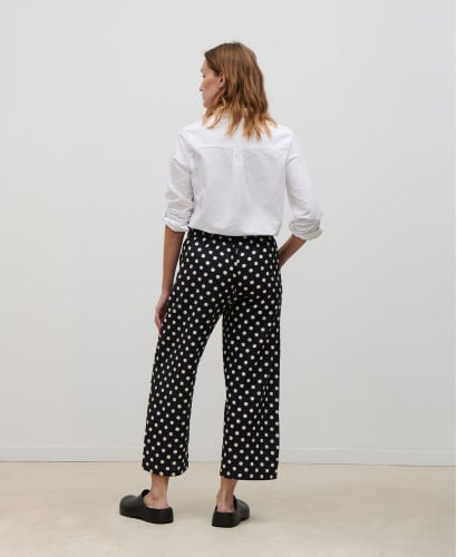 Pantalon Grossesse Coton Pois Maria