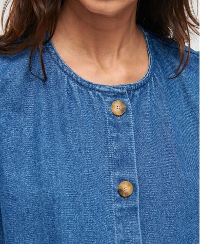 veste denim sans manches bleu maya