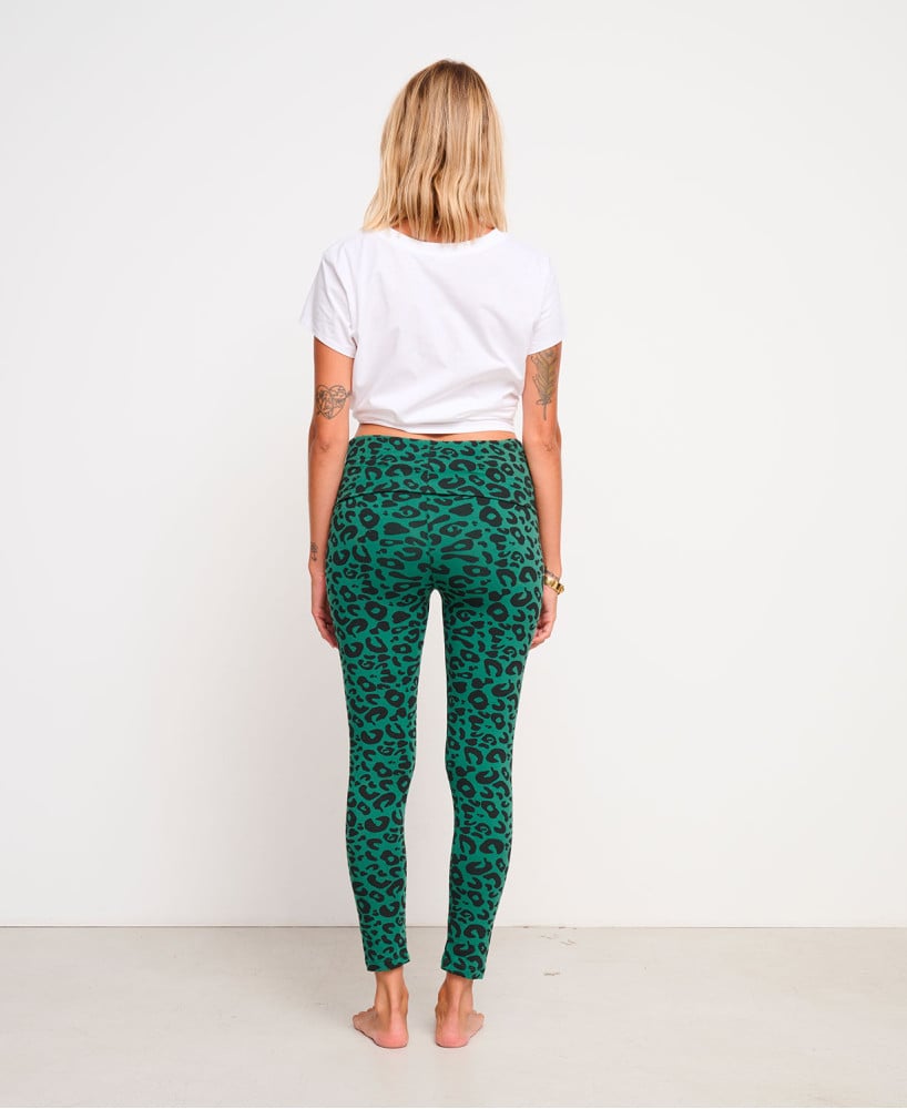Legging Grossesse Imprimé Léopard - Taille Haute - Oeko-Tex 100 - Opaque Et Extensible - Confort Maternité - 10