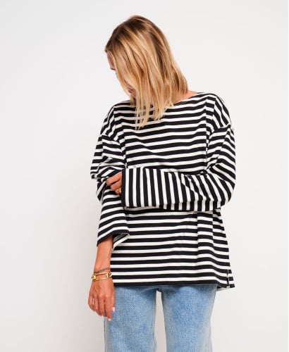 Marinière Oversize Noire