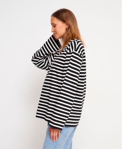 Marinière Oversize Noire