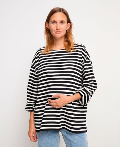 Marinière Oversize Noire