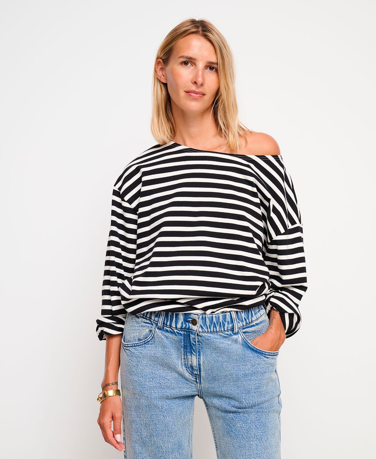 Marinière Oversize Noire