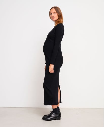 Baya Schwarzes Umstands-Maxikleid