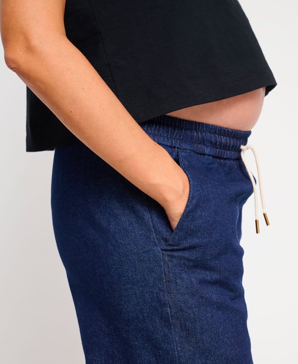 Pregnancy Trousers Raw Denim Maria