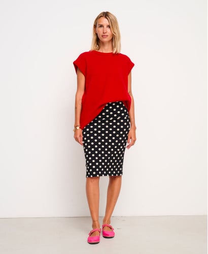 Milo Sleeveless Red Wool Sweater