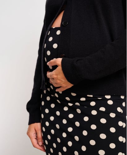 Gilet Laine Noire Mona