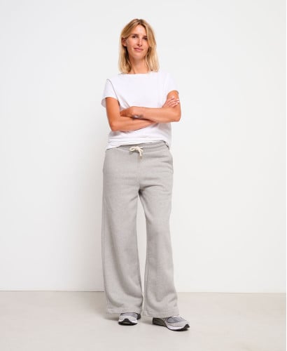 Pia Grey Brushed Fleece Joggers