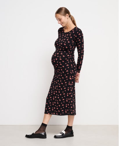 Maé Organic Cotton Roses Maternity Dress