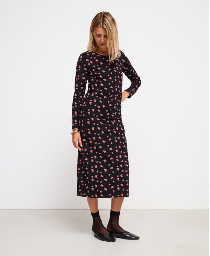 Maé Organic Cotton Roses Maternity Dress