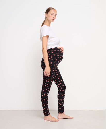 Umstandsleggings Gaensebluemchen | Mitwachsend Schwangerschaft -  Rosen 