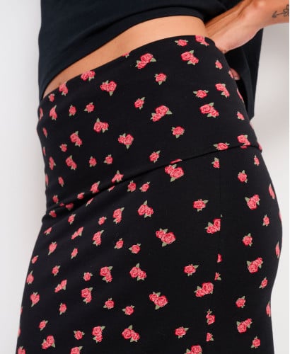 Jupe Grossesse Roses Coton Bio Clara