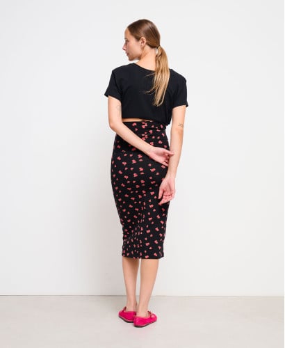 Jupe Grossesse Roses Coton Bio Clara