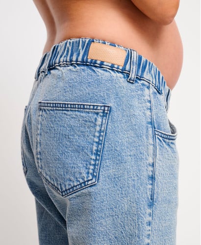 Light Blue Wide Leg Pregnancy Jeans