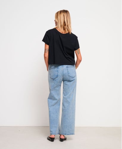 Light Blue Wide Leg Pregnancy Jeans