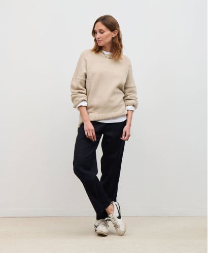 Umstandskleid Merinowolle Beige Ada l Bequeme Umstandskleider - 