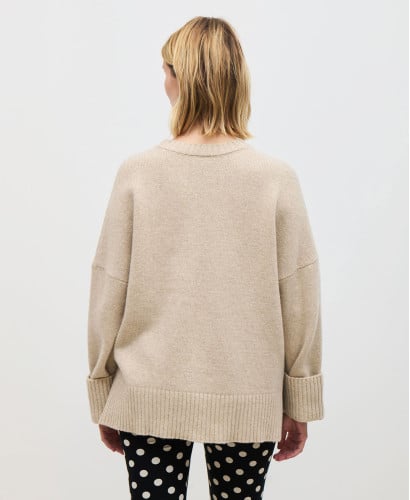 Pull Laine Beige Paco