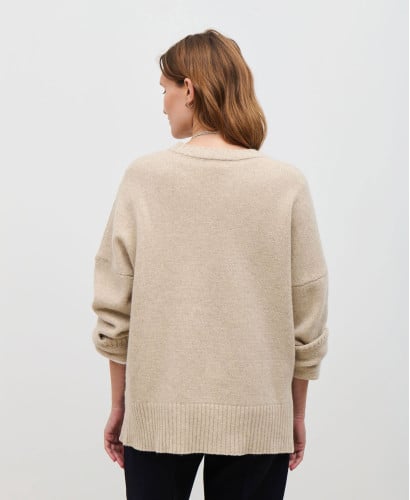 Pull Laine Beige Paco