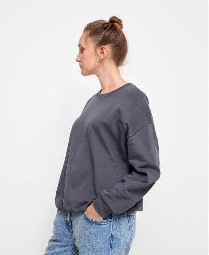 Alphonse Grey Anthracite Breastfeeding Zip Sweatshirt