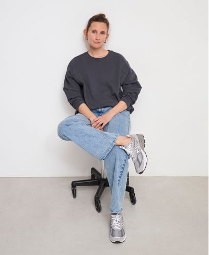 Sweat Zippé Allaitement Molleton Gris Anthracite Alphonse