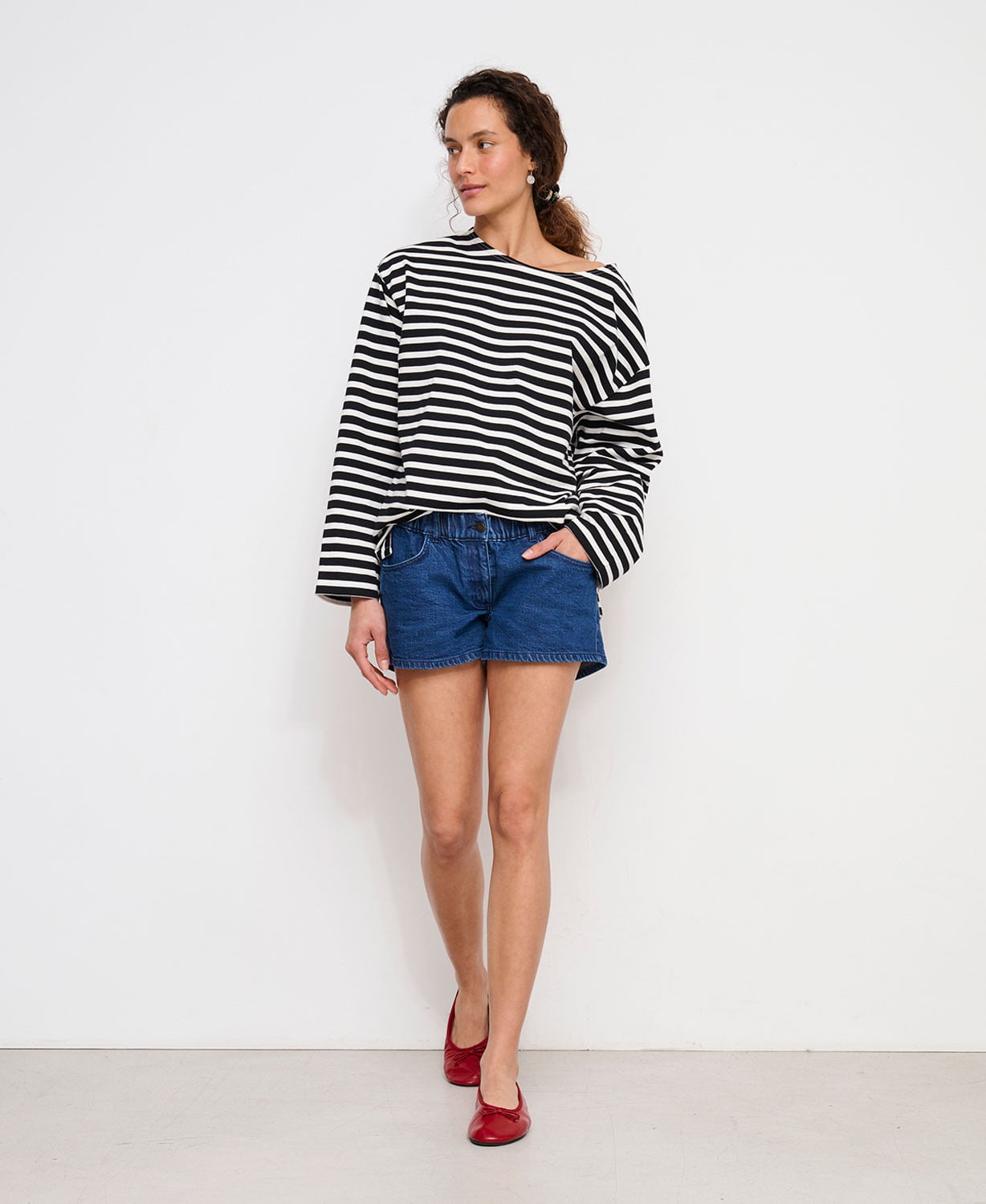 Short Grossesse Denim Bleu Medium