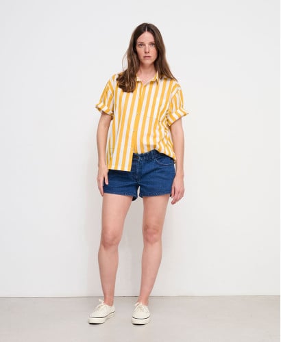 Short Grossesse Denim Bleu Medium