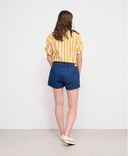 Short Grossesse Denim Bleu Medium