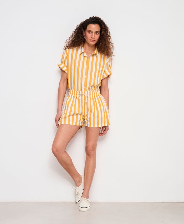 Chemise Grossesse Coton Rayures Martha