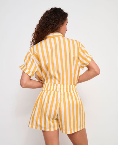 Chemise Grossesse Coton Rayures Martha