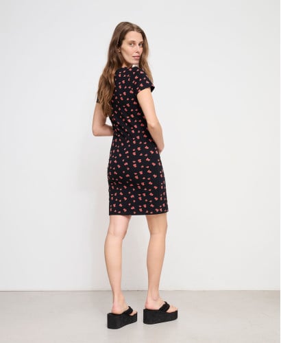 Aimée Umstands-Kleid mit Rosen-Print Bio-Baumwolle