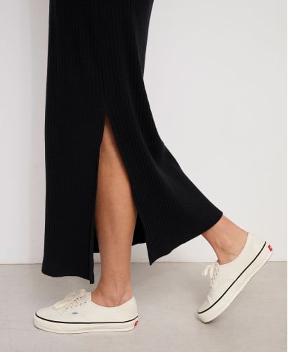 Robe Longue Maternité Noire Anouk