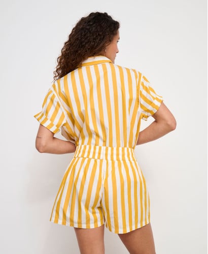 Short Grossesse Coton Rayures Romy
