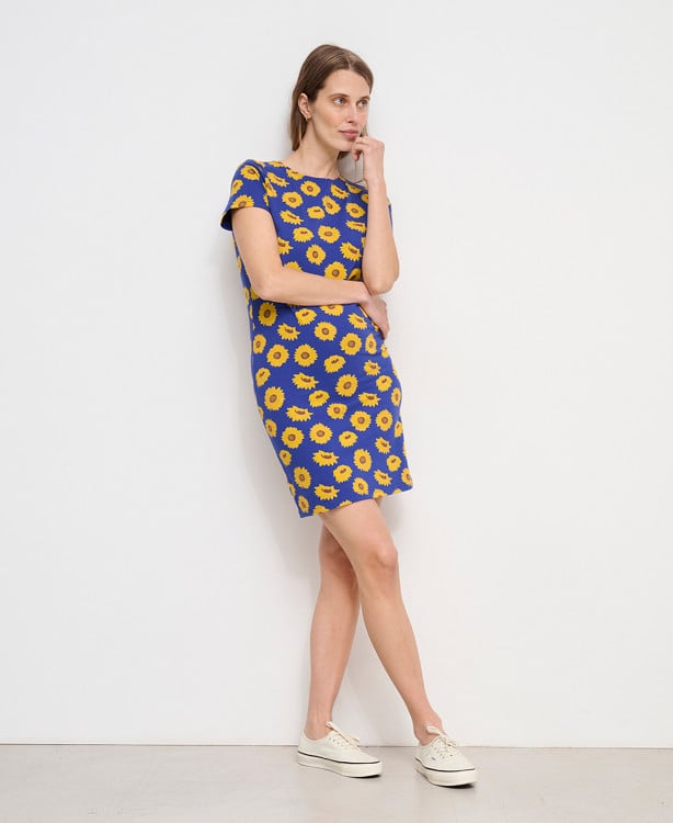 Robe Grossesse Tournesols Aimée Coton Bio