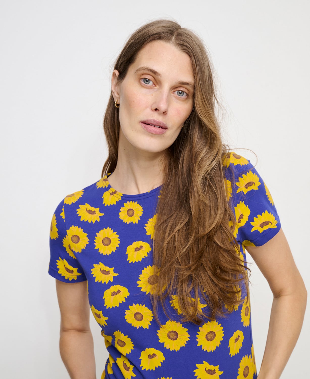 Robe Grossesse Tournesols Aimée Coton Bio
